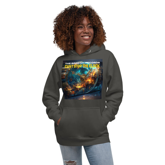 Can't Stop the Clock 1 Unisex Rock Band Hoodie - Vintage Black 