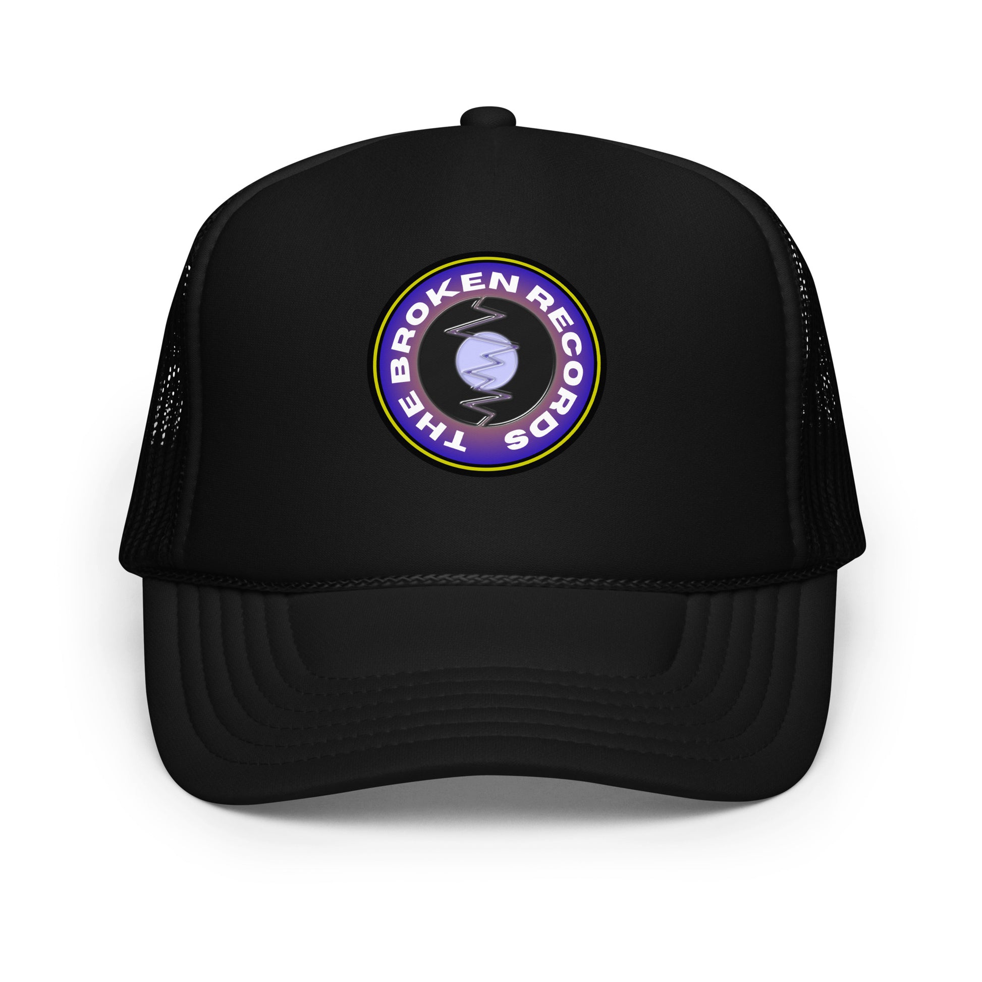 The Broken Records Round Logo - Foam Trucker Hat