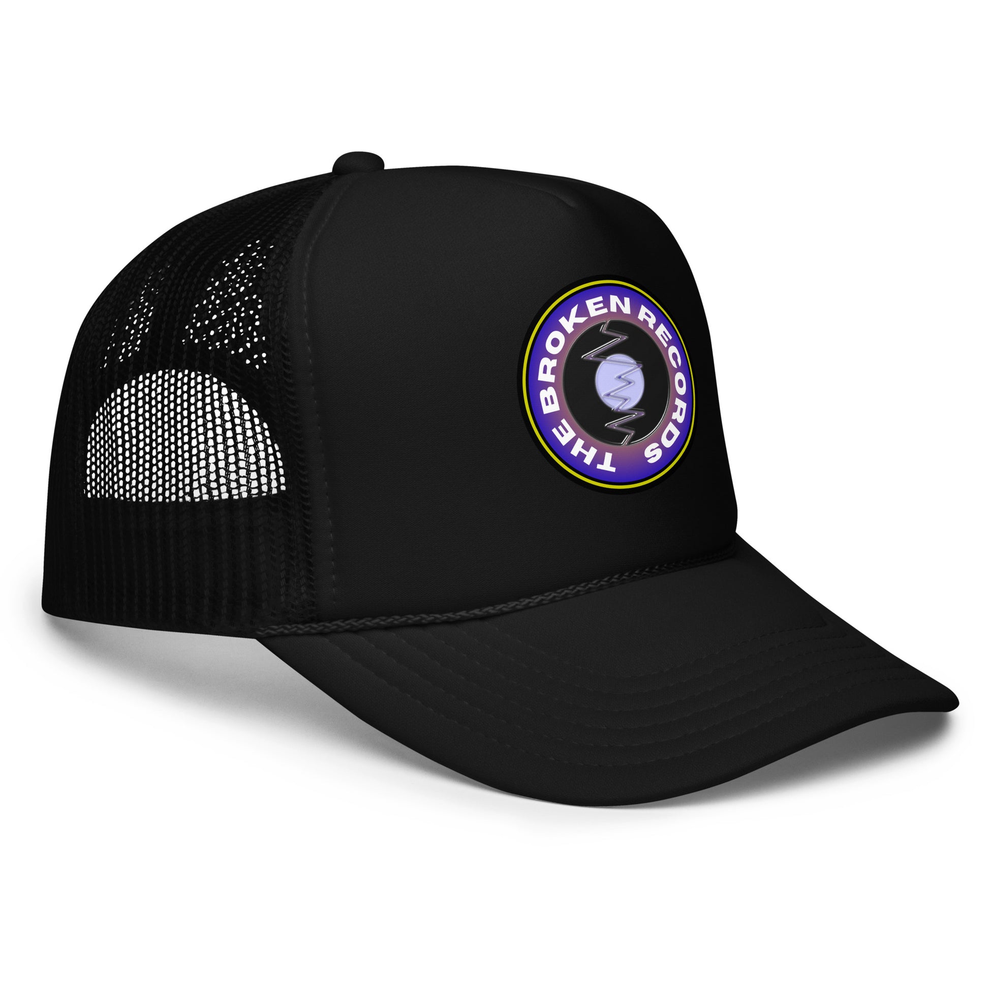 The Broken Records Round Logo - Foam Trucker Hat