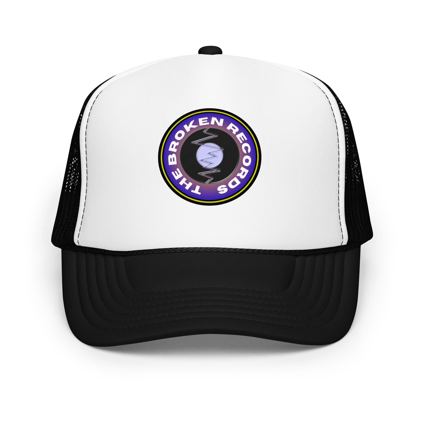 The Broken Records Round Logo - Foam Trucker Hat