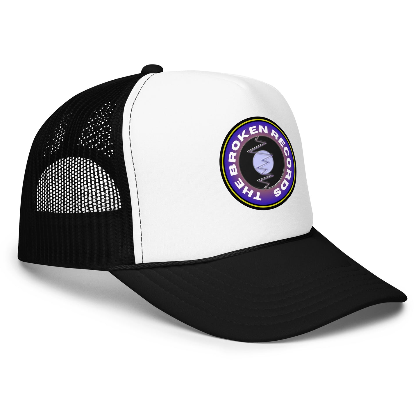 The Broken Records Round Logo - Foam Trucker Hat