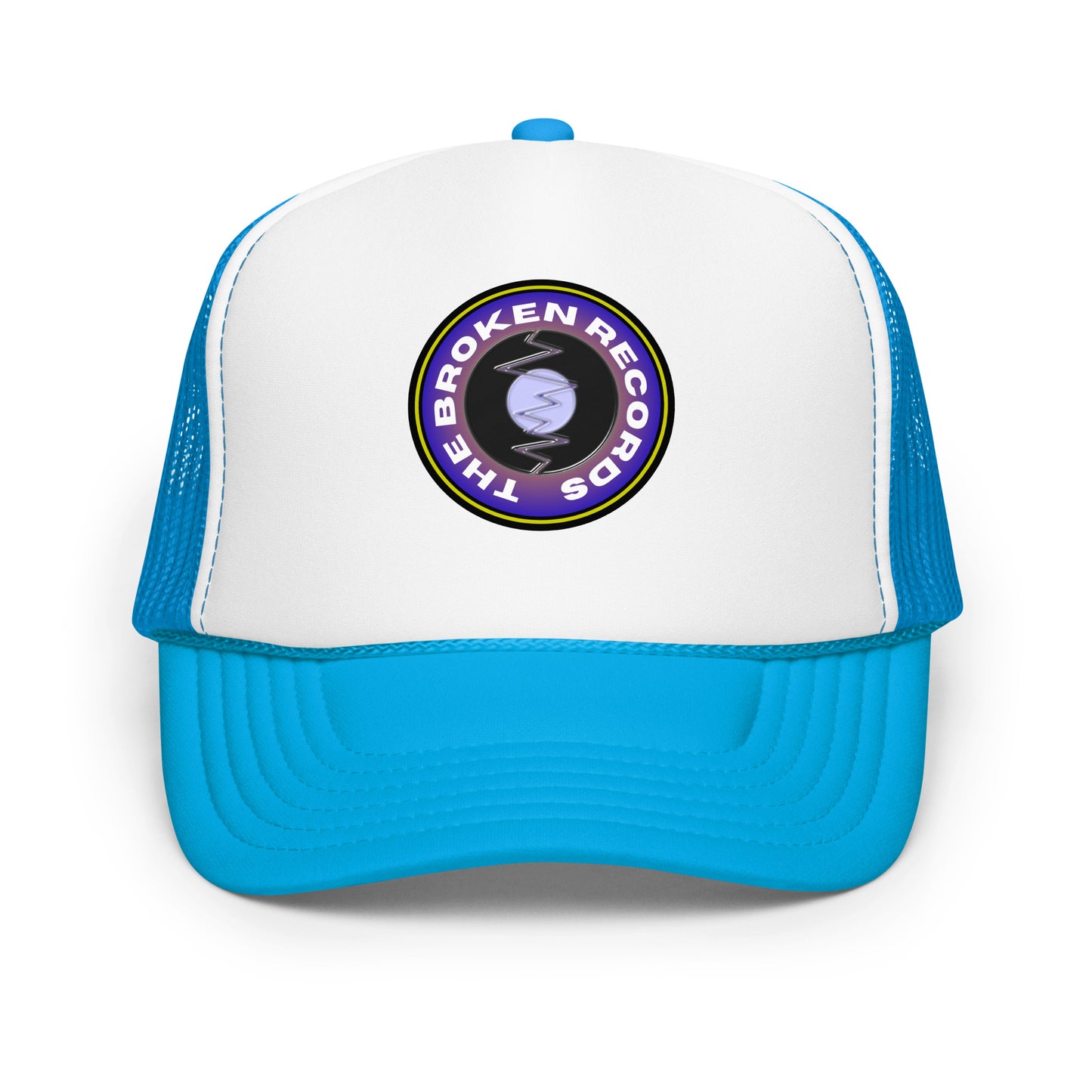 The Broken Records Round Logo - Foam Trucker Hat