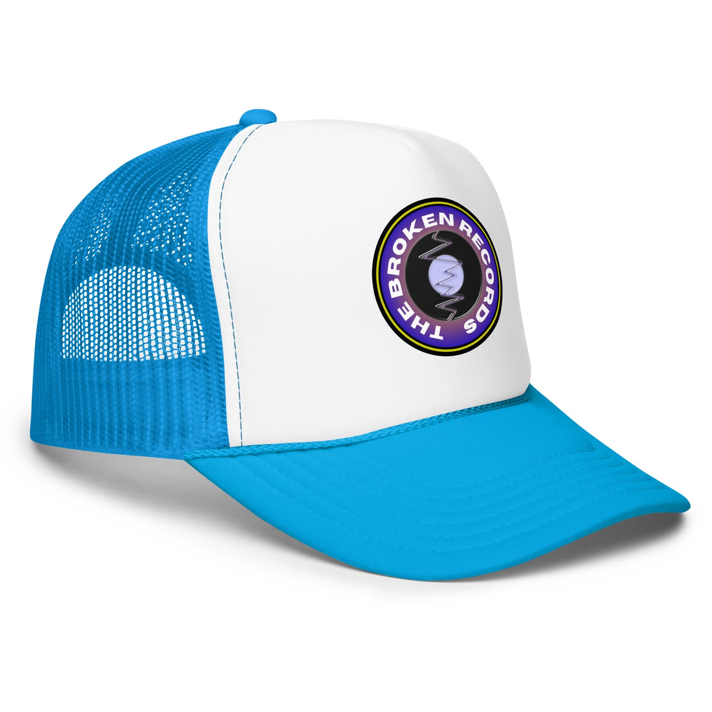 The Broken Records Round Logo - Foam Trucker Hat