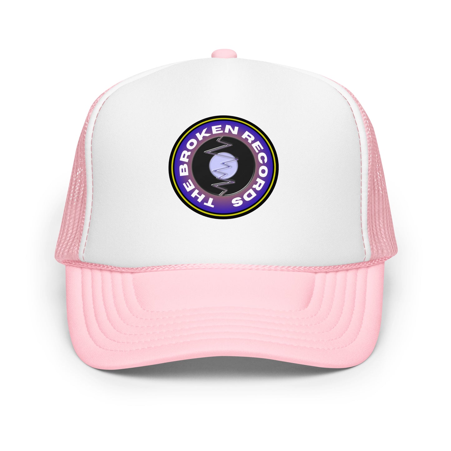 The Broken Records Round Logo - Foam Trucker Hat