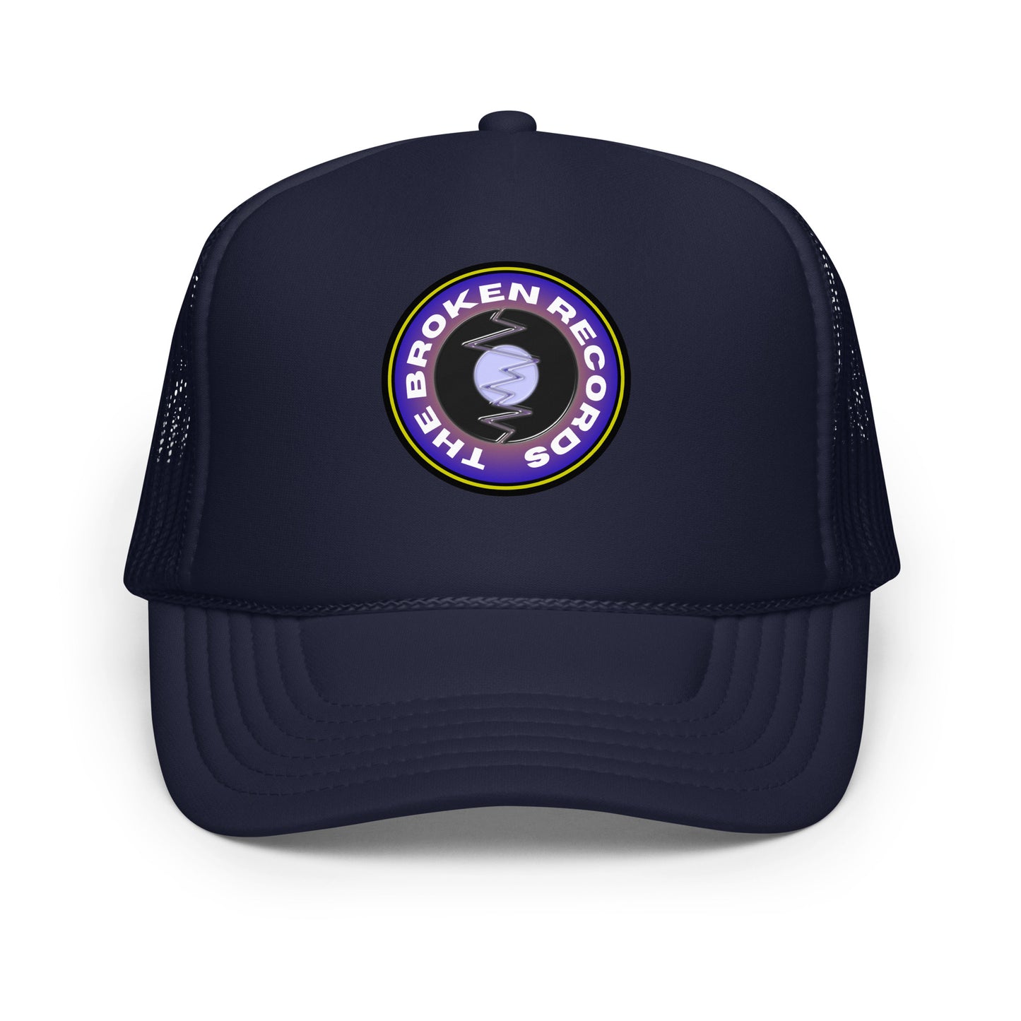 The Broken Records Round Logo - Foam Trucker Hat