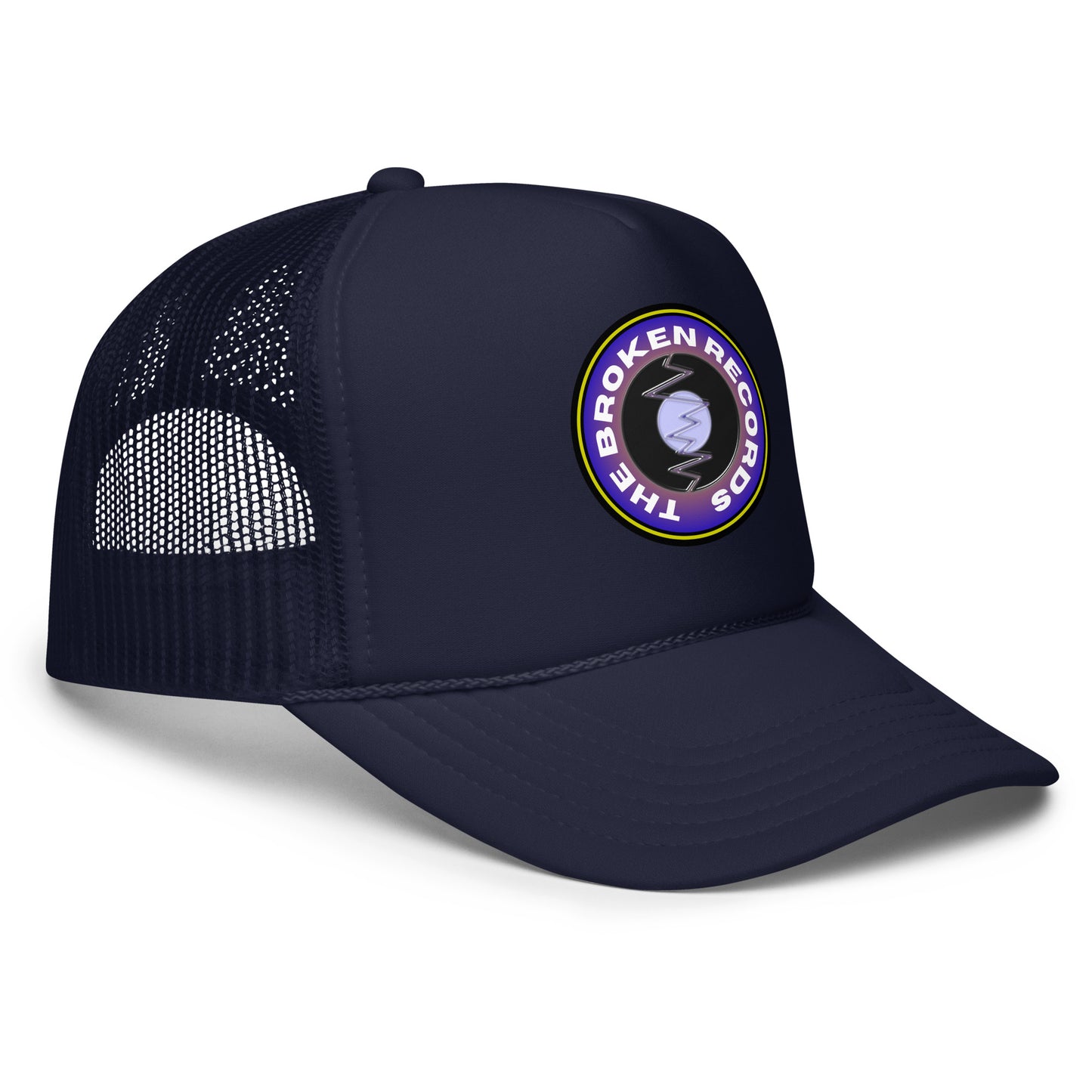 The Broken Records Round Logo - Foam Trucker Hat