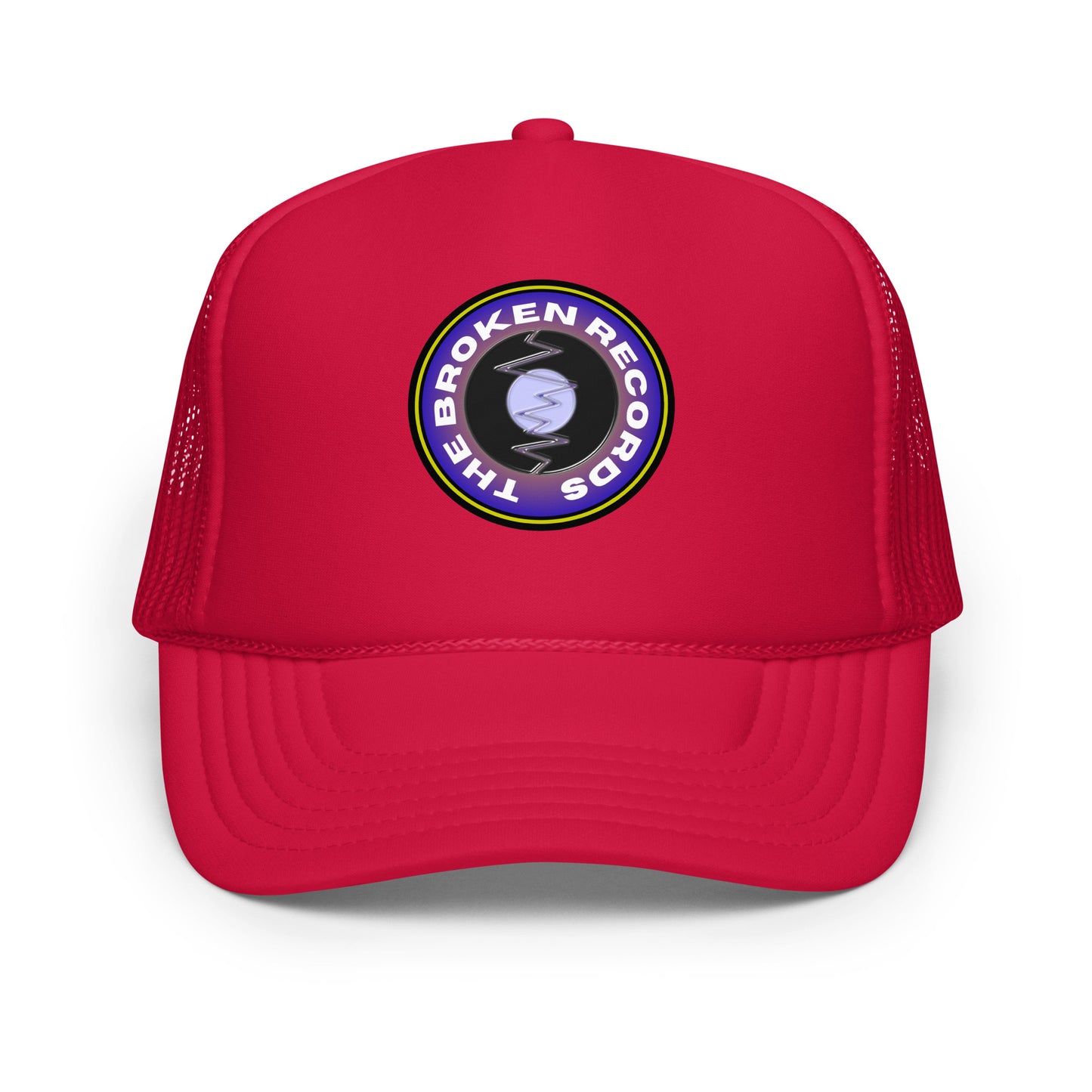 The Broken Records Round Logo - Foam Trucker Hat