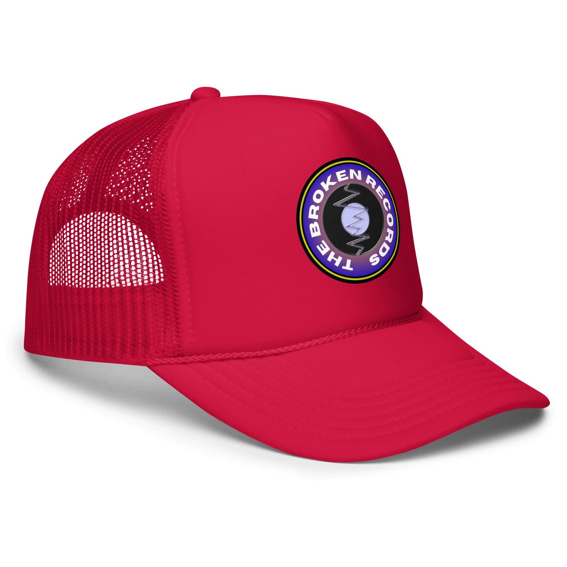The Broken Records Round Logo - Foam Trucker Hat