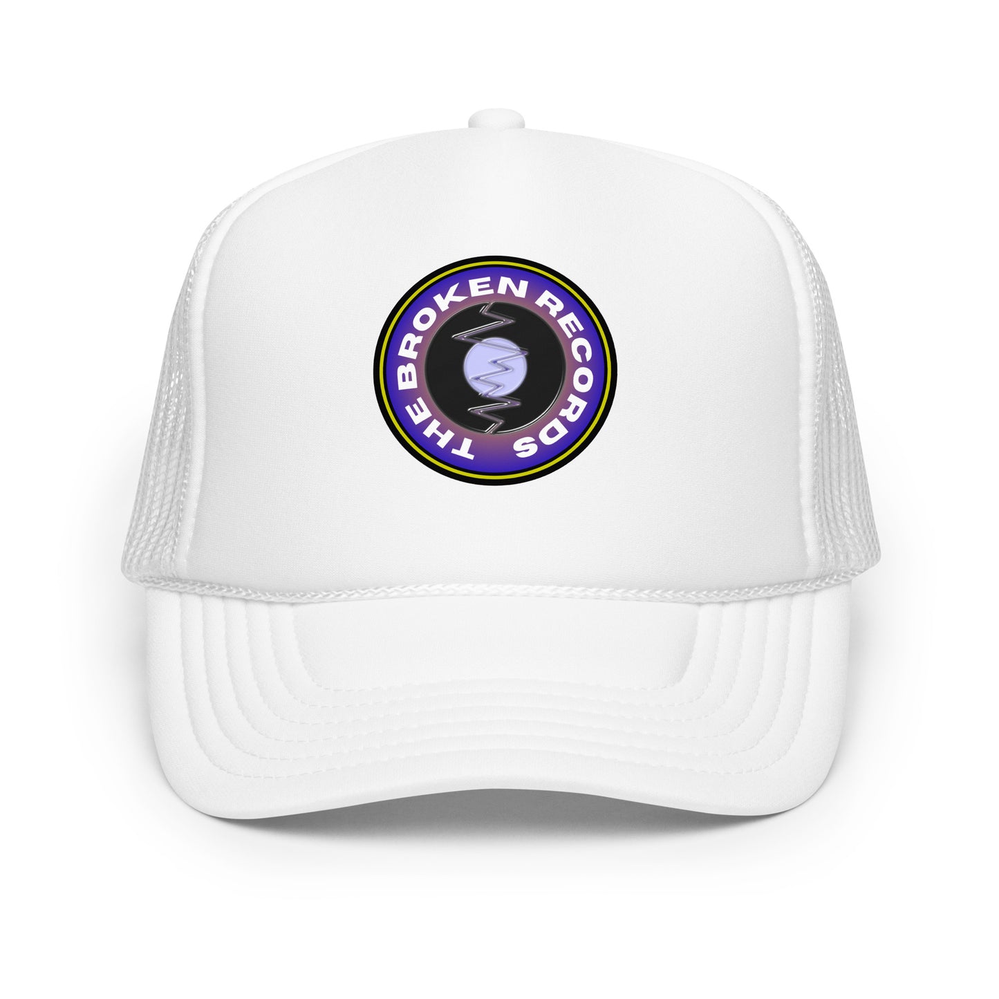 The Broken Records Round Logo - Foam Trucker Hat