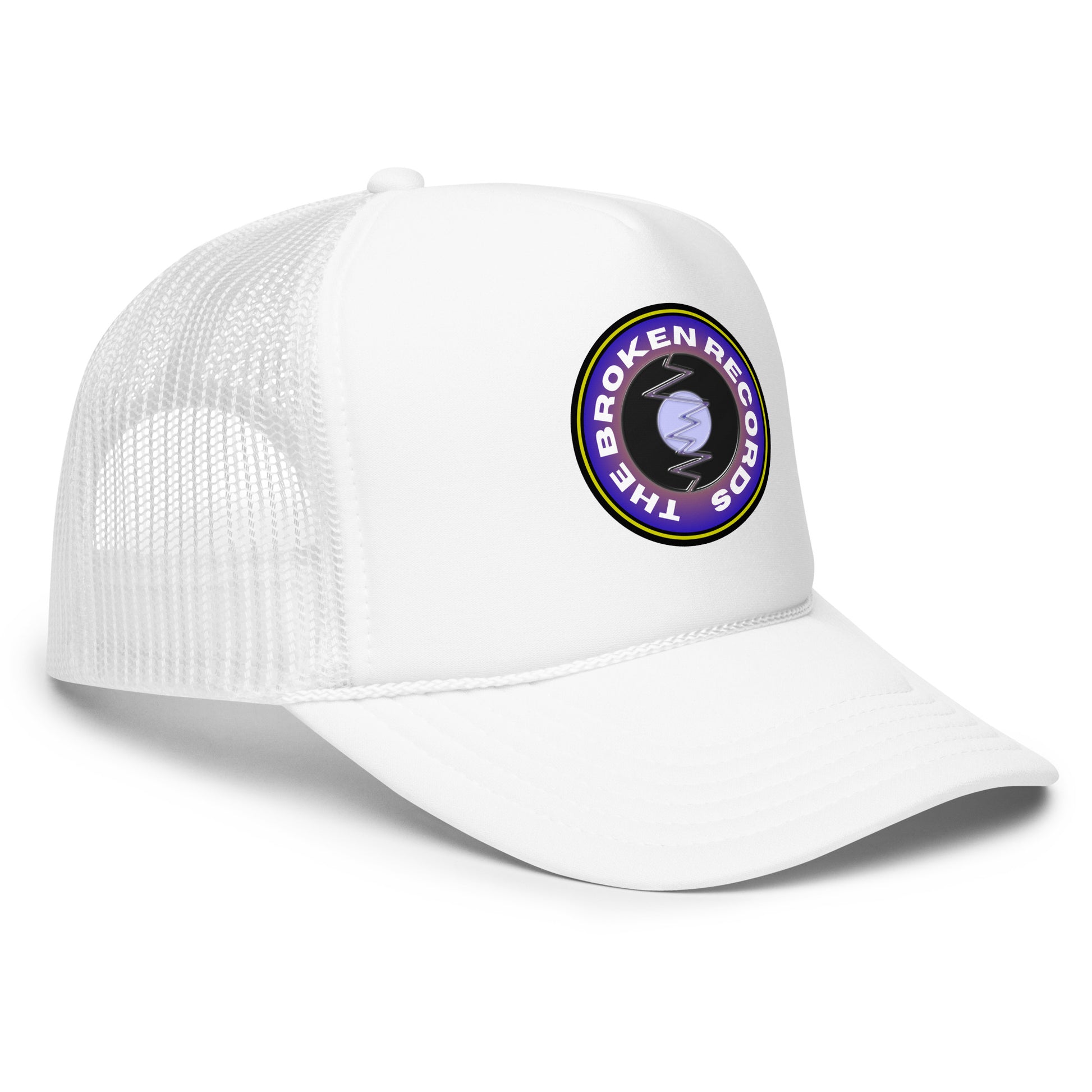 The Broken Records Round Logo - Foam Trucker Hat