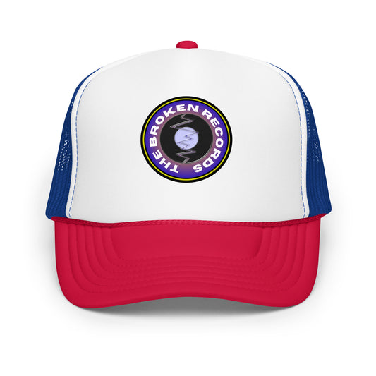 The Broken Records Round Logo - Foam Trucker Hat
