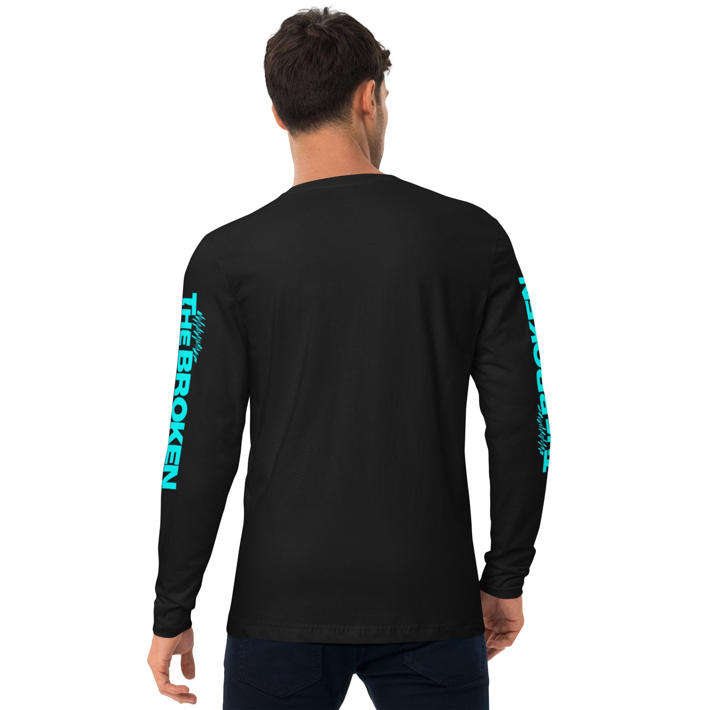 Set the Sail Long Sleeve Fitted Crew Black