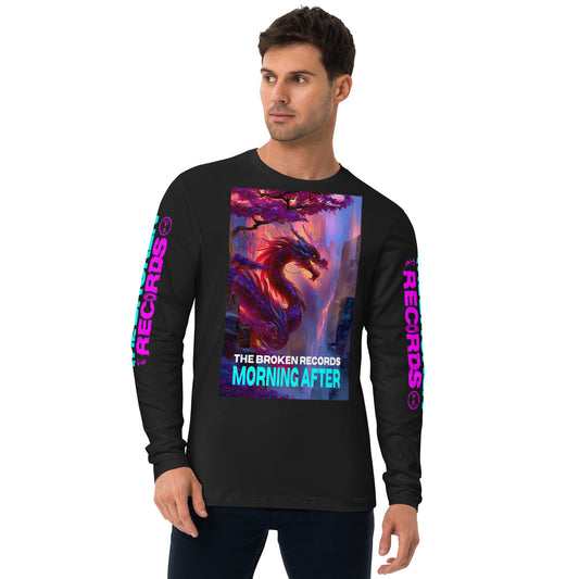 Morning After Red Dragon Long Sleeve Fitted Crew Black 