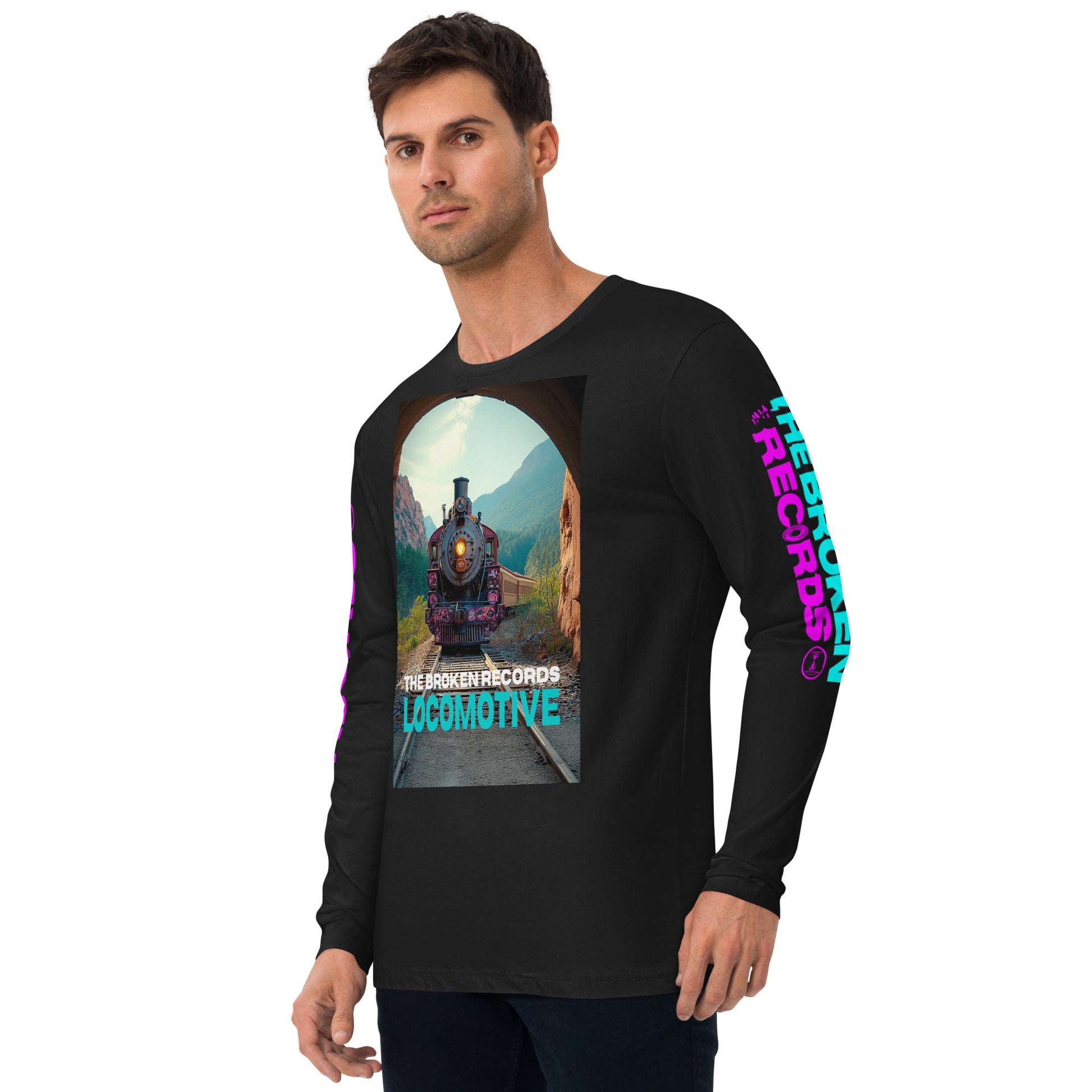 Locomotive Long Sleeve Fitted Crew Black