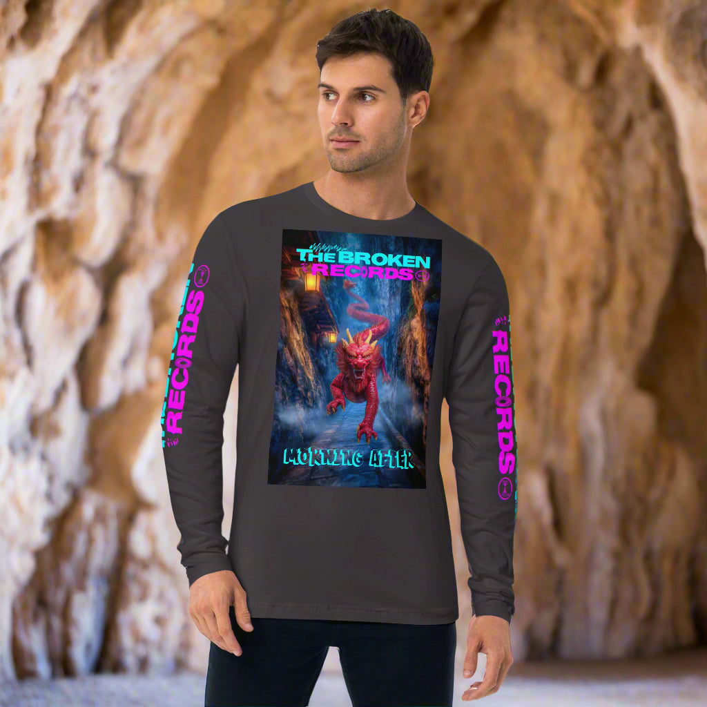 Morning After Red Dragon 3 Long Sleeve Fitted Crew Rock Band T-Shirt - Heavy Metal
