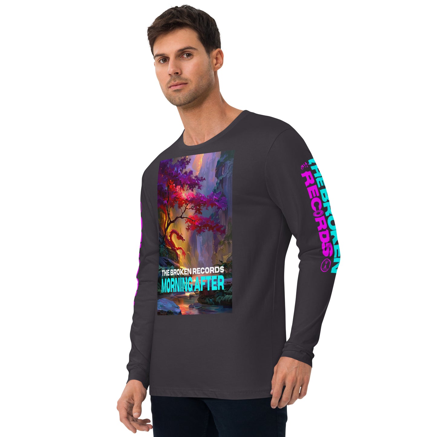 Morning After Red Dragon Long Sleeve Fitted Crew Heavy Metal 