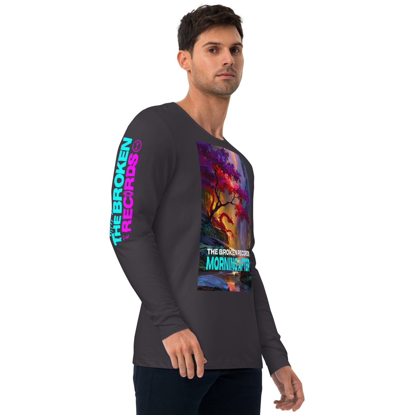 Morning After Red Dragon Long Sleeve Fitted Crew Heavy Metal 