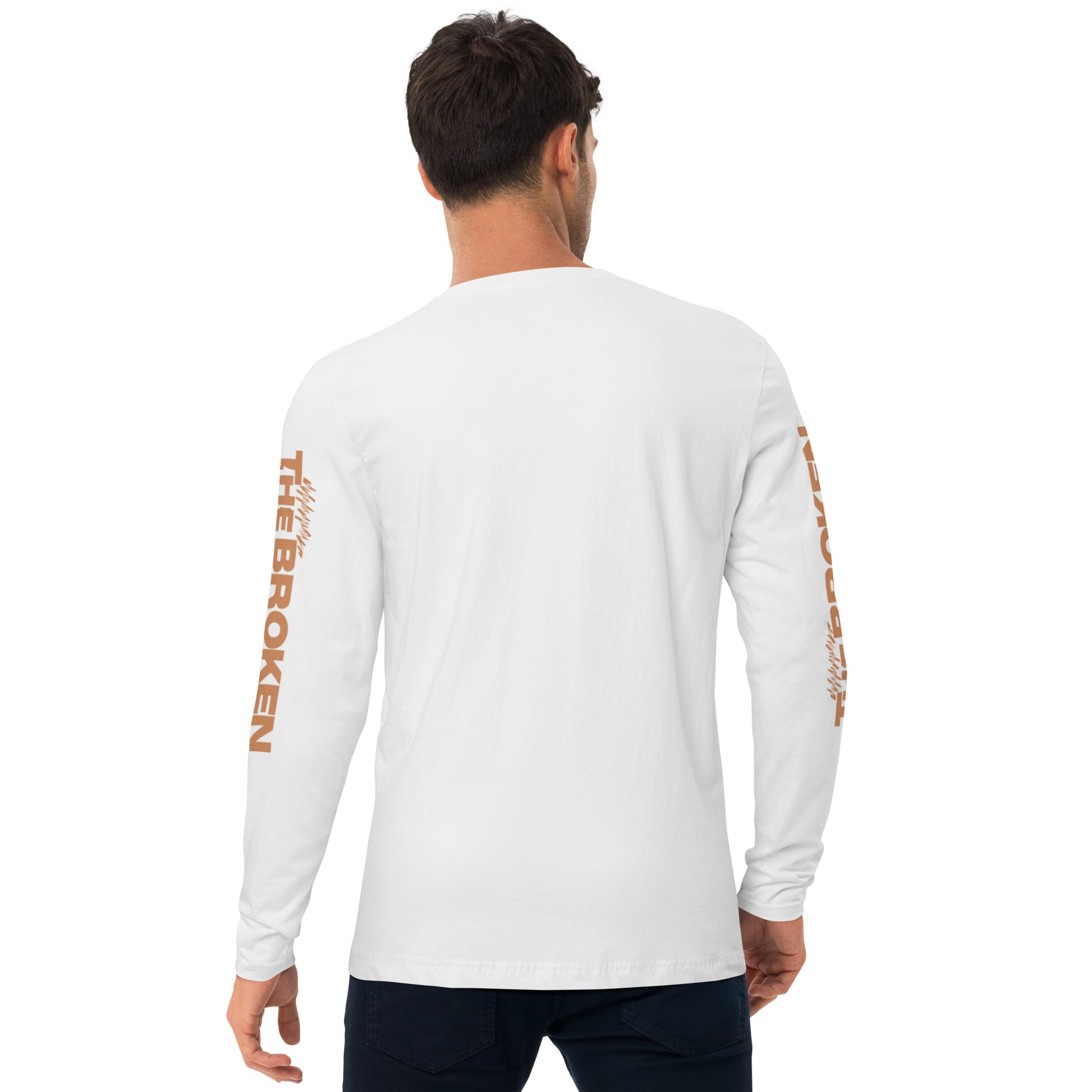 Wicked Waste Long Sleeve Fitted Crew White 