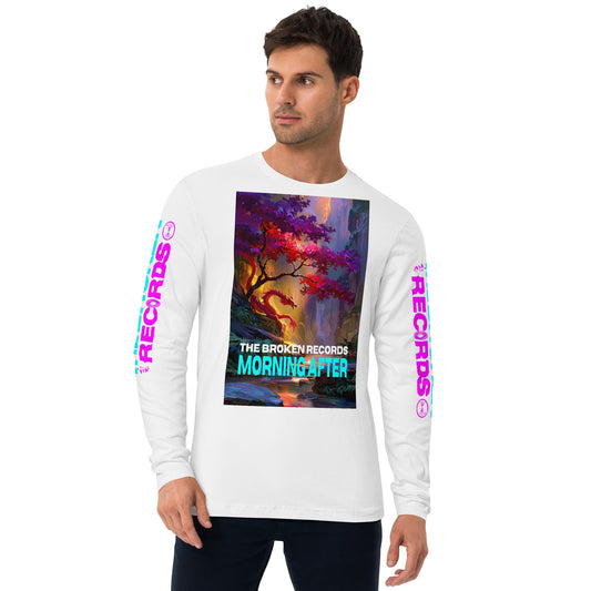 Morning After Red Dragon Long Sleeve Fitted Crew White
