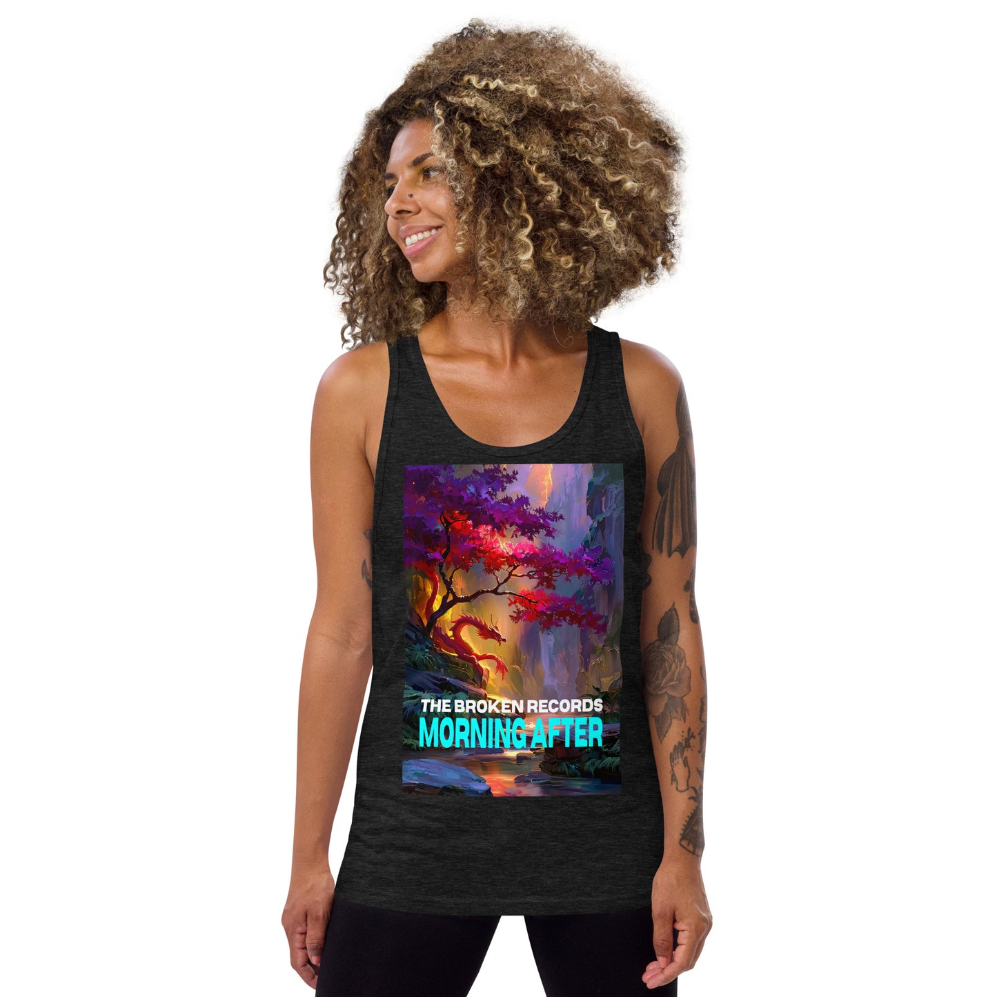 Morning After Red Dragon 1 - Tank Top Charcoal Black 