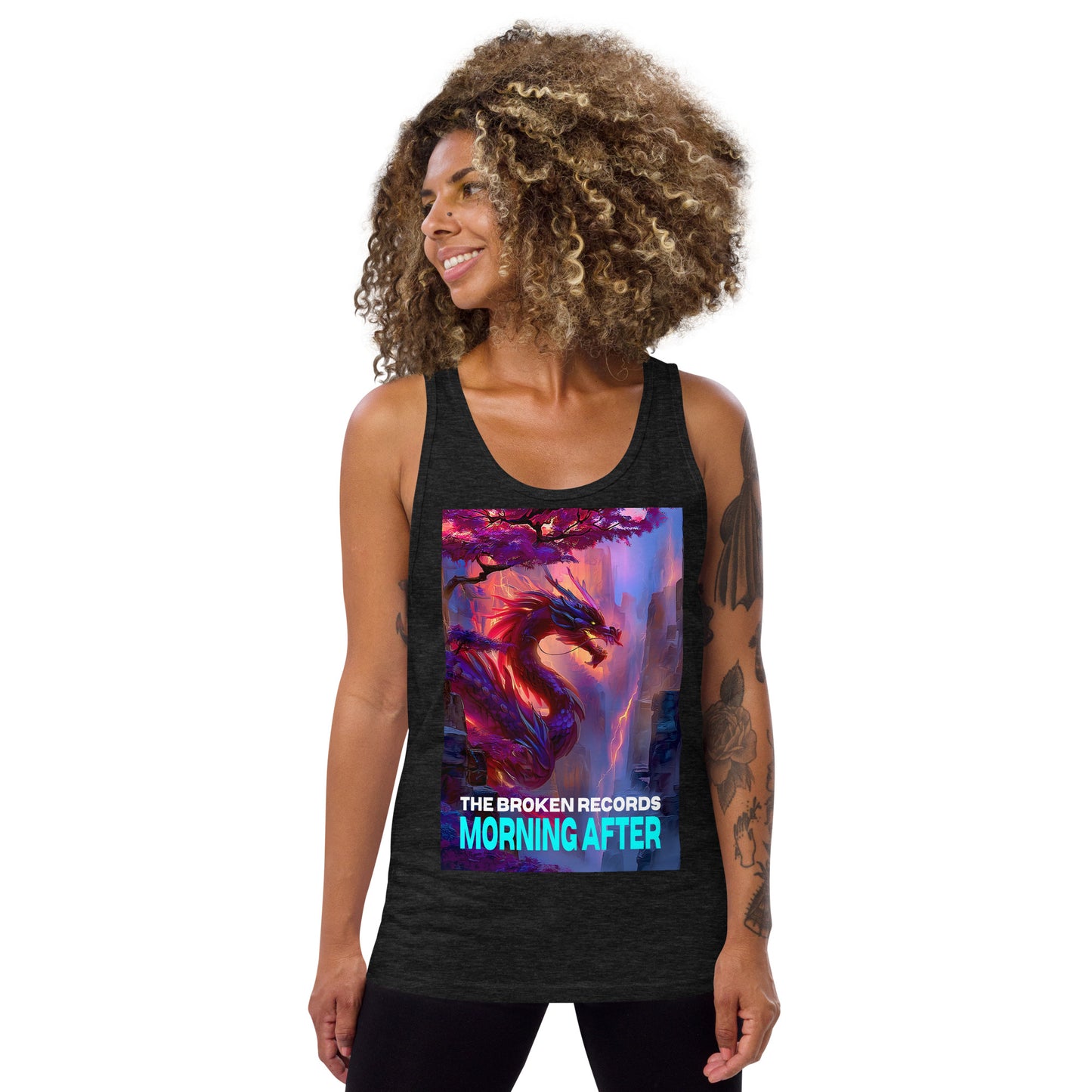 Morning After Red Dragon 2 - Tank Top Charcoal Black 