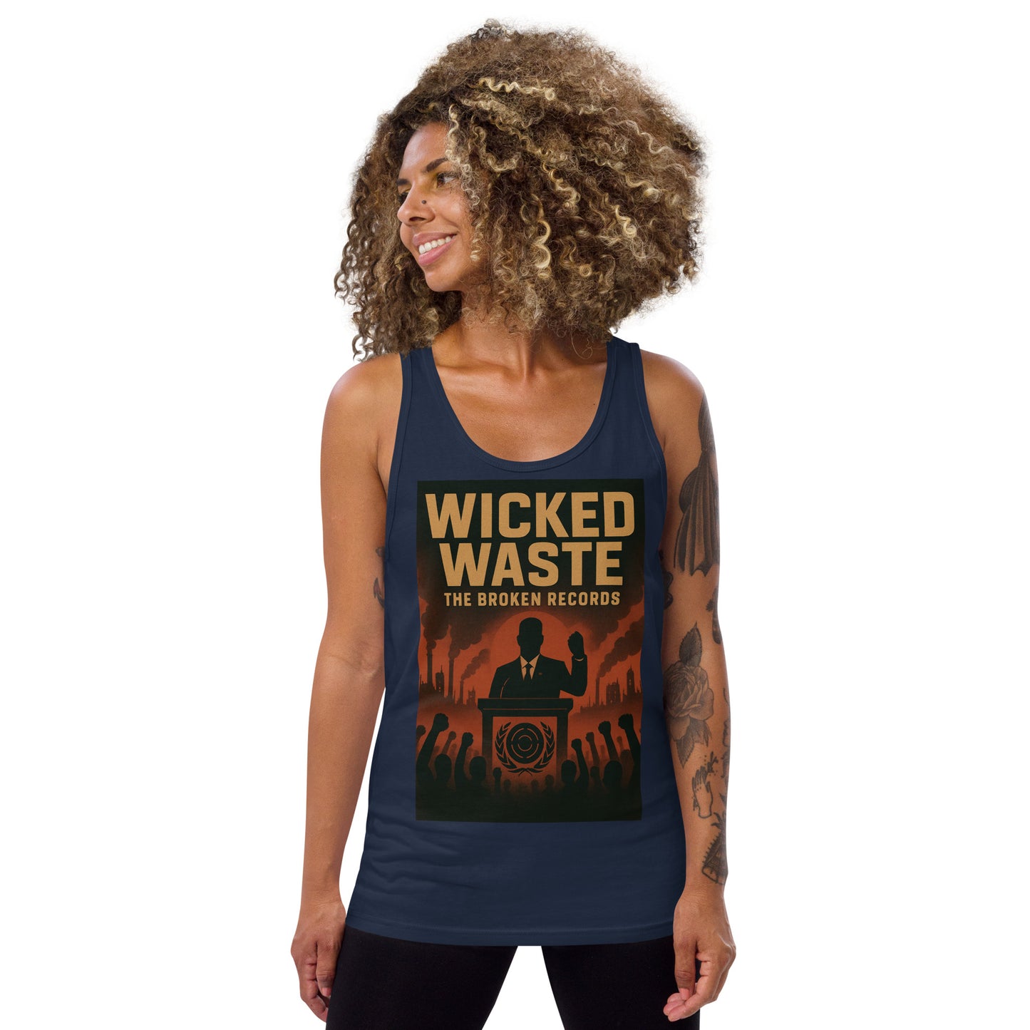 Wicked Waste - Tank Top Navy 