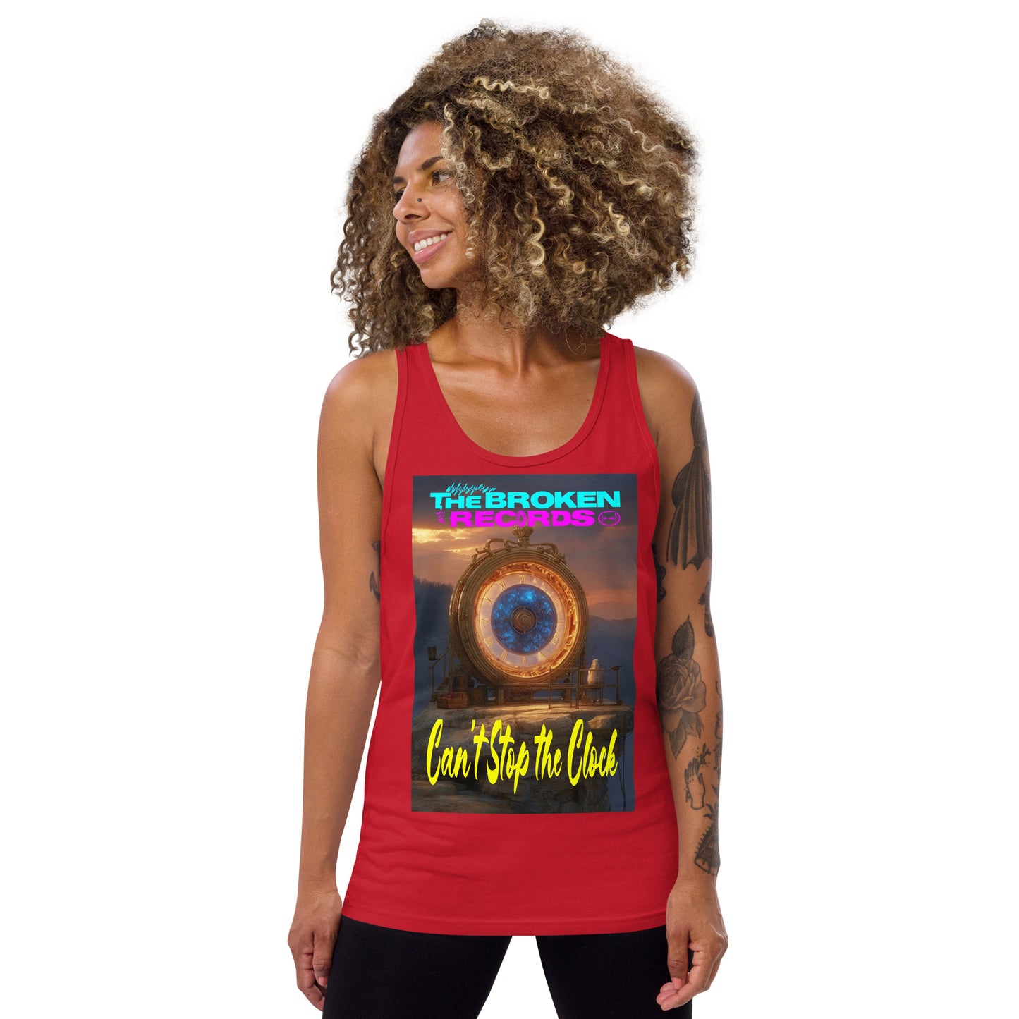 Can't Stop the Clock 2 - Tank Top Red