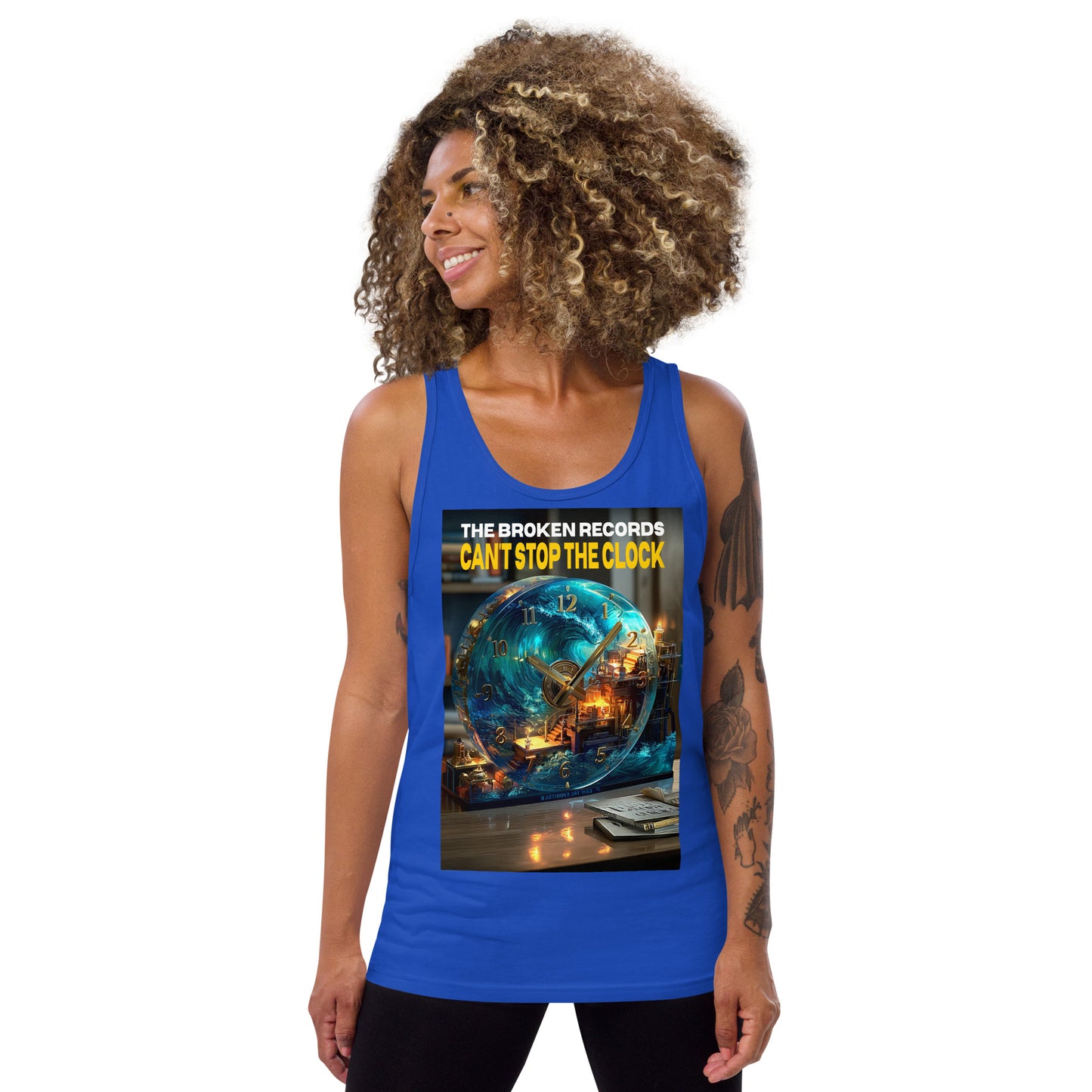 Can't Stop the Clock 1 - Tank Top Royal Blue 