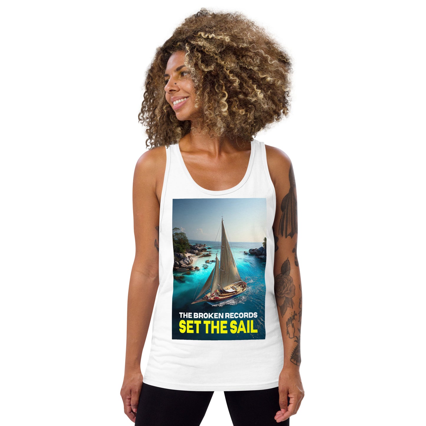 Set the Sail - Tank Top White 