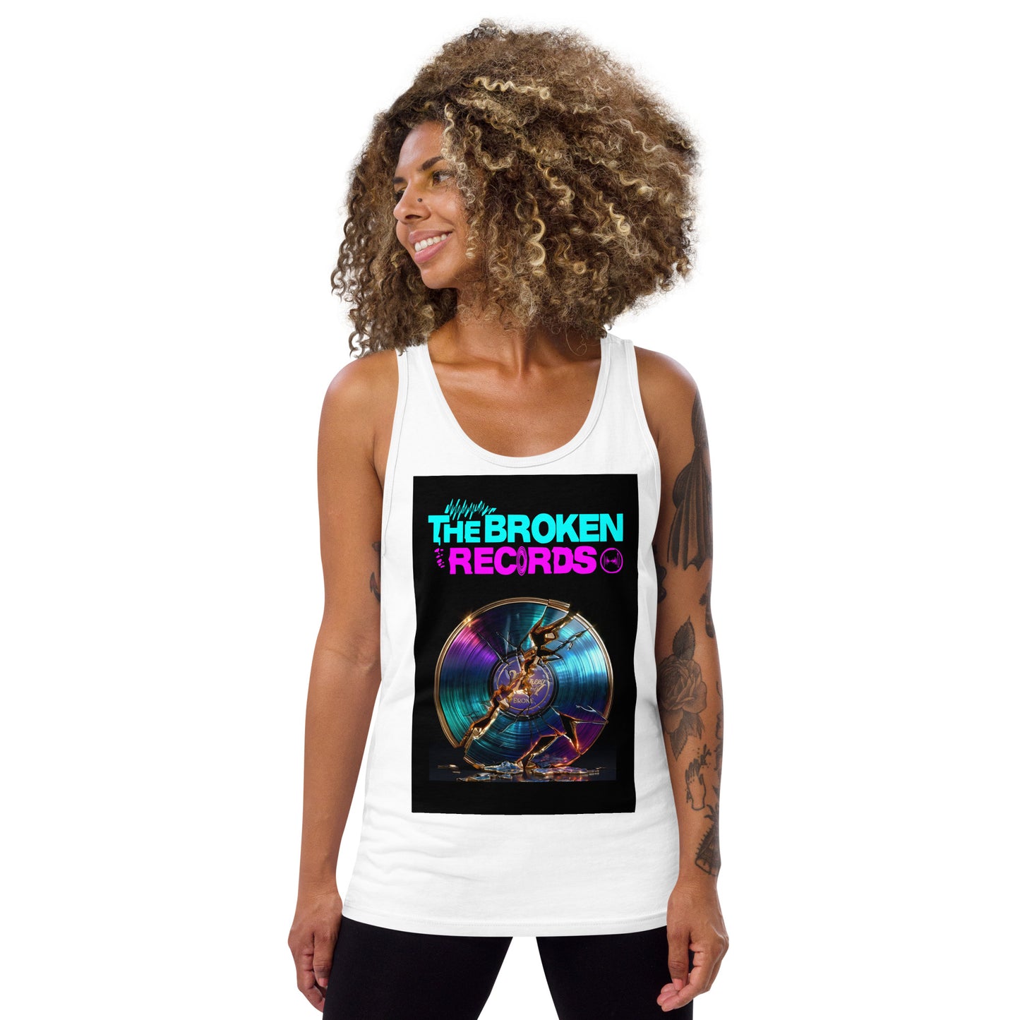 The Broken Records Album - Tank Top White 