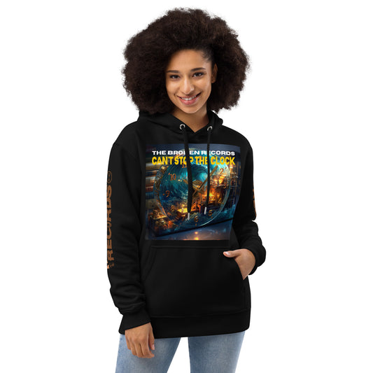 Can't Stop the Clock Premium Eco Hoodie Black