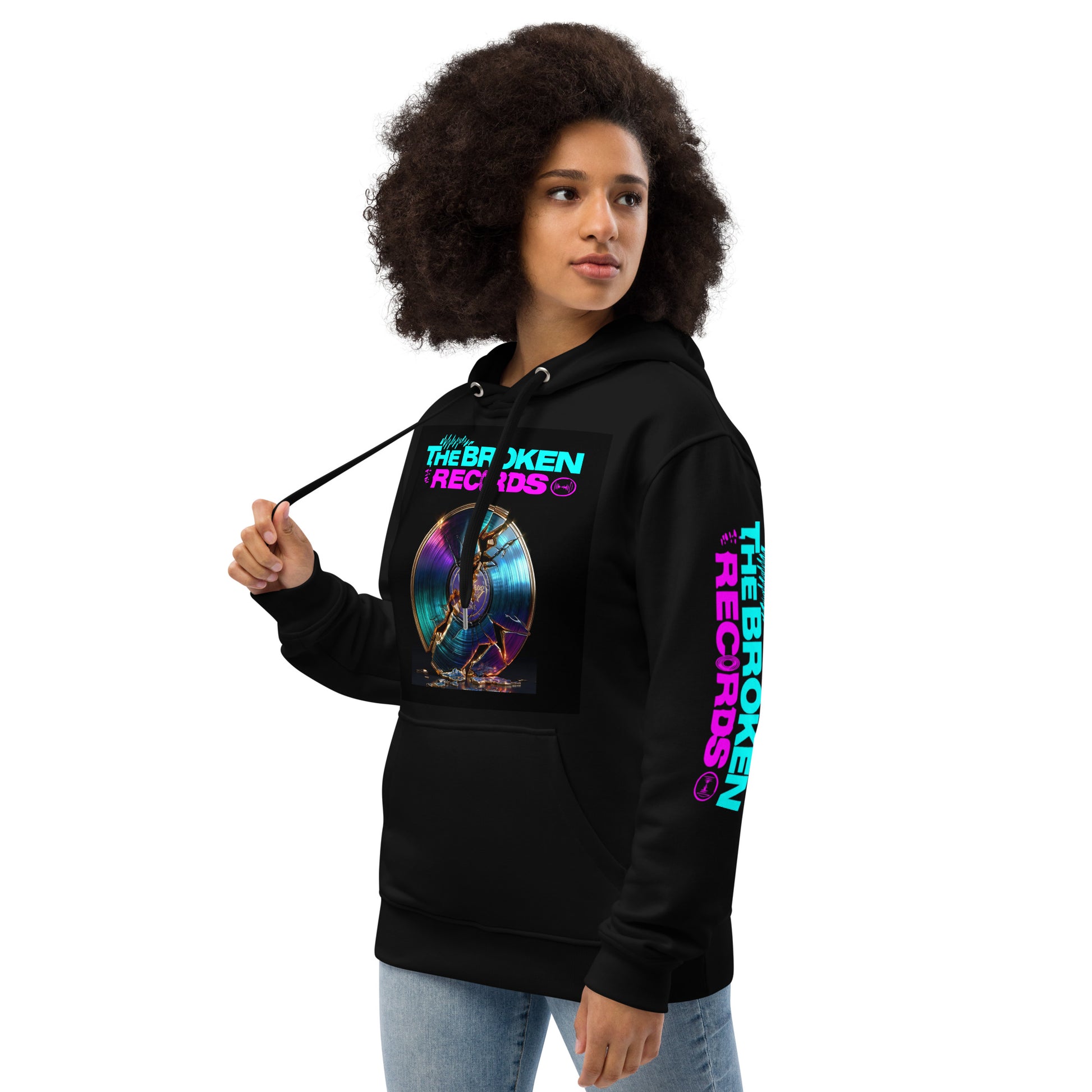 The Broken Records Album Premium Eco Hoodie Black 