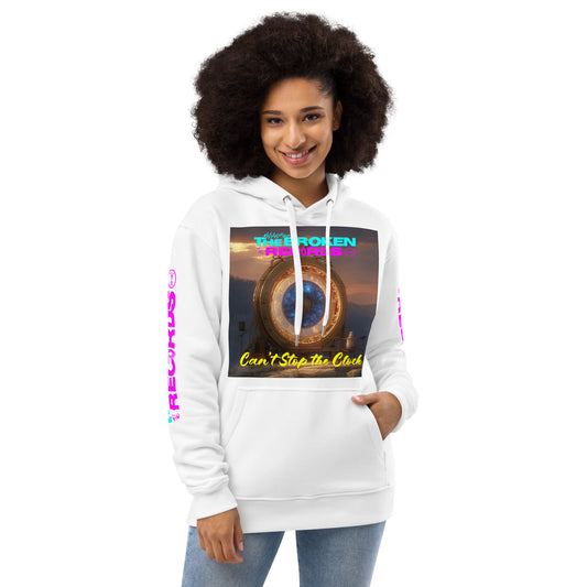 Can't Stop the Clock Premium Eco Hoodie White 