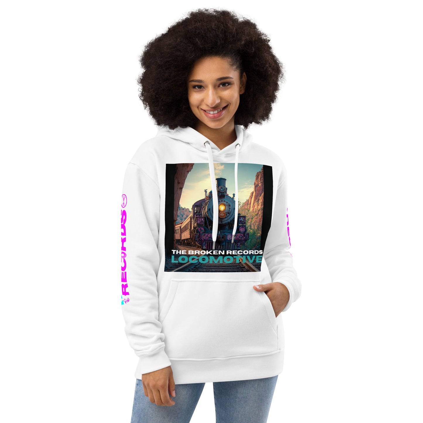 Locomotive Premium Eco Hoodie White