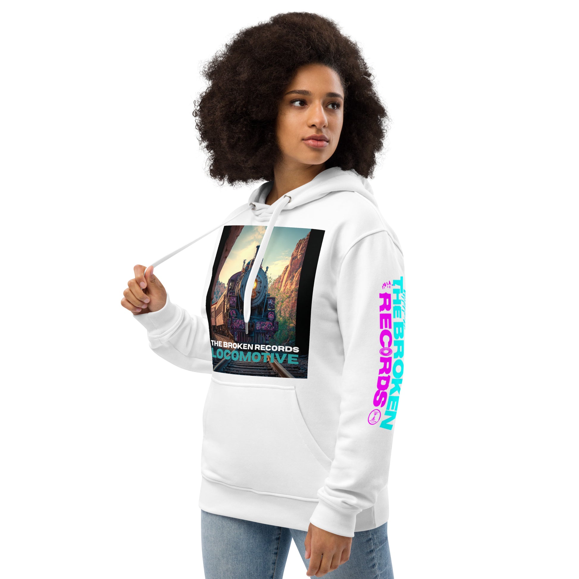 Locomotive Premium Eco Hoodie White
