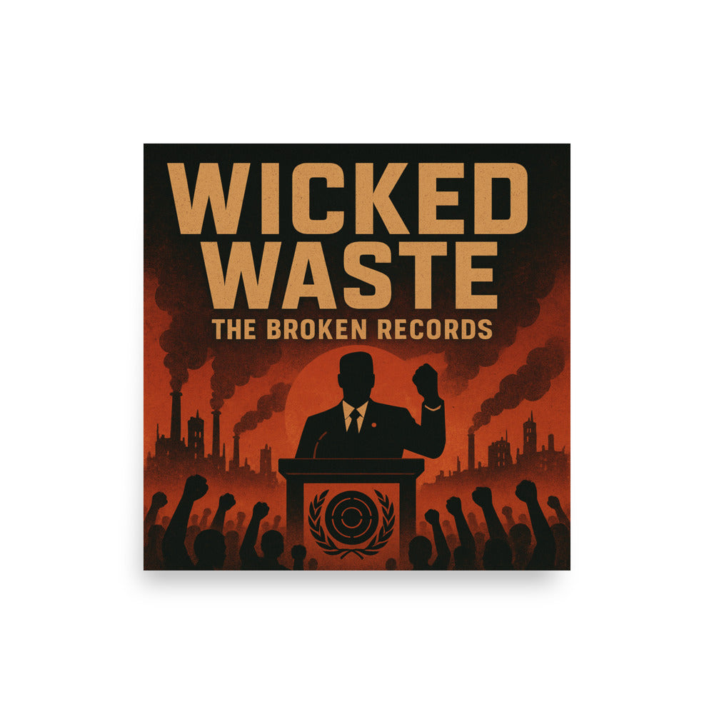 Wicked Waste Album Art Poster 16” by 16”