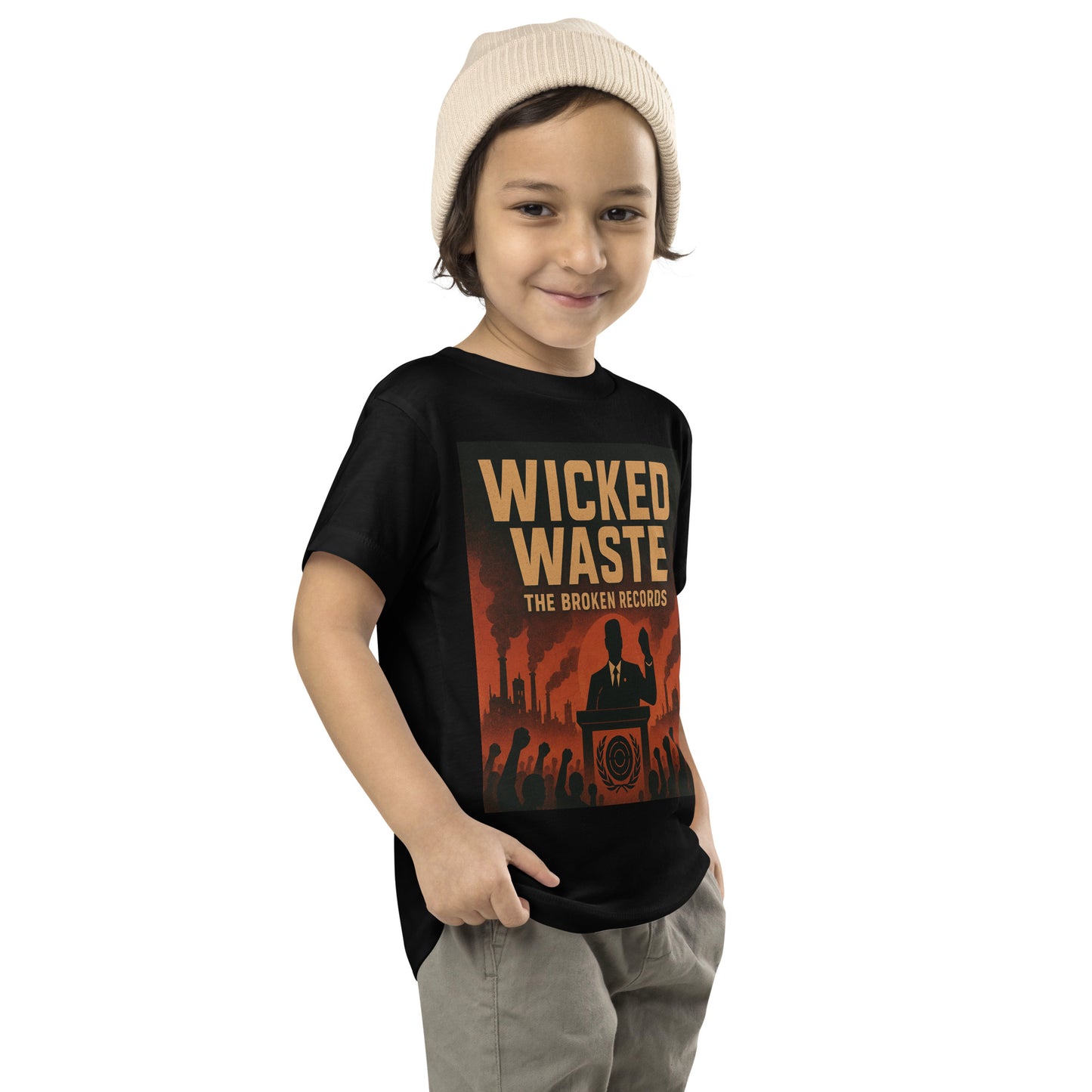 Wicked Waste - Toddler Short Sleeve Tee Black 