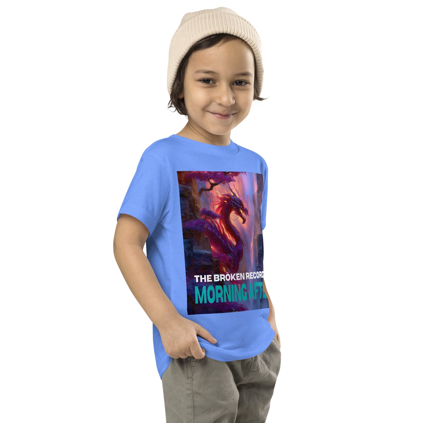 Morning After Red Dragon 2 - Toddler Short Sleeve Tee Columbia Blue 