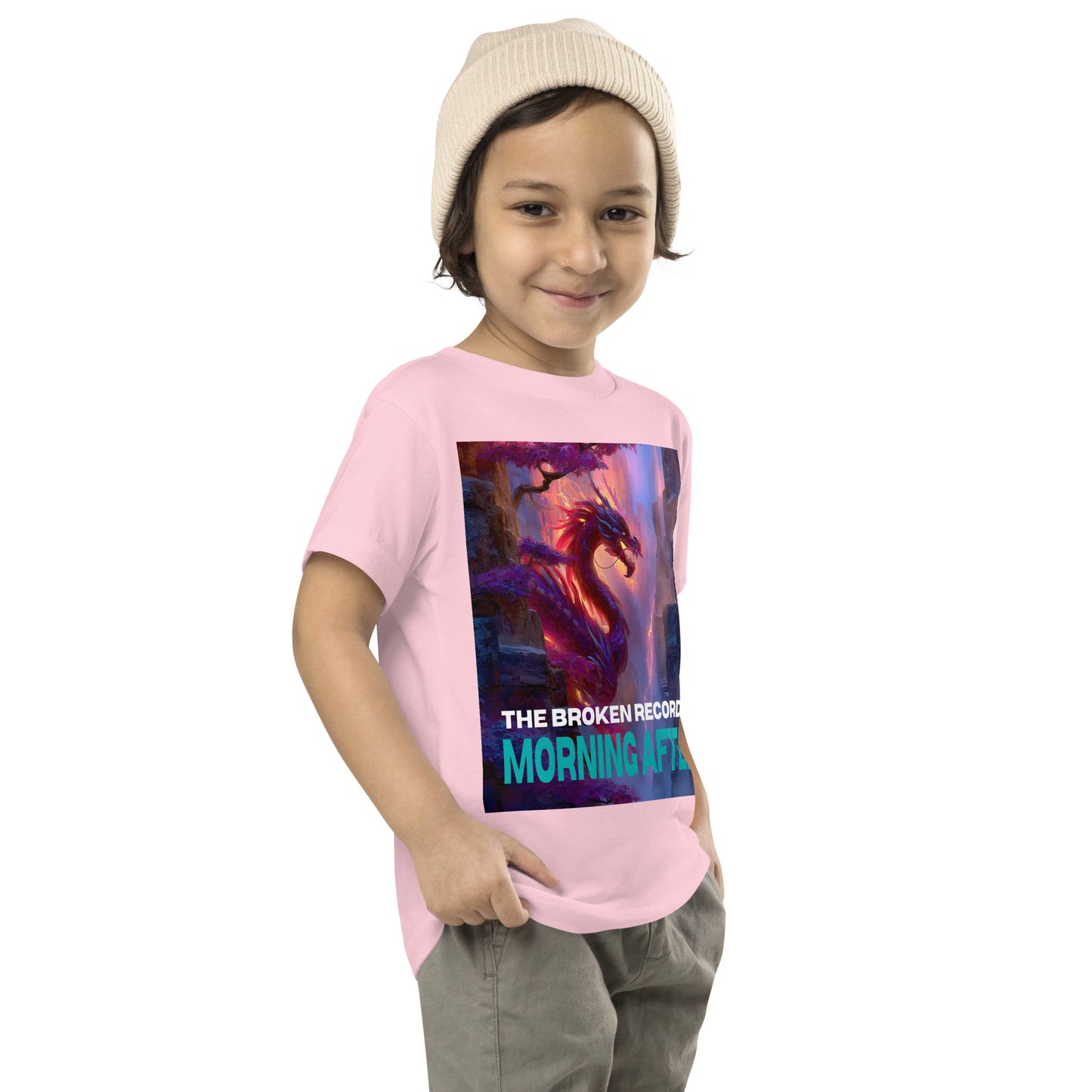 Morning After Red Dragon 2 - Toddler Short Sleeve Tee Pink 