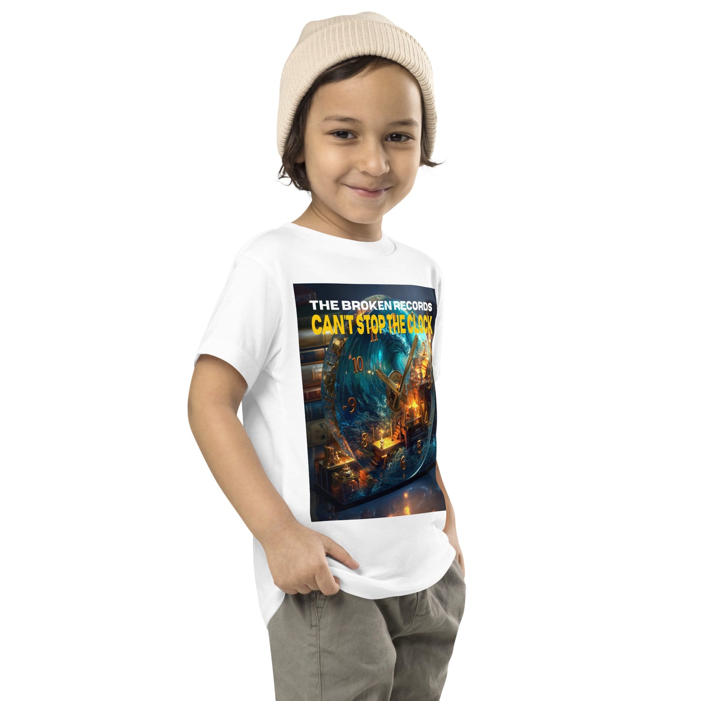 Can't Stop the Clock 1 - Toddler Short Sleeve Tee White 