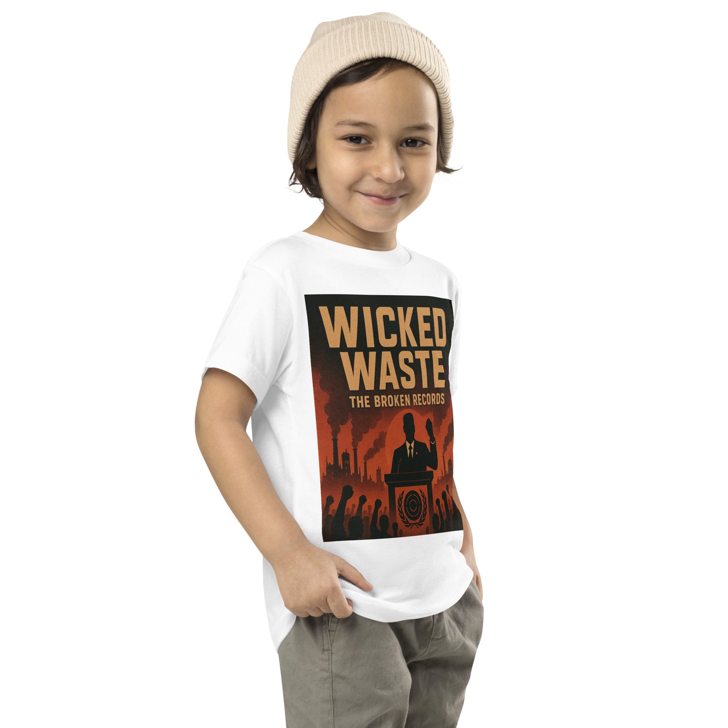 Wicked Waste - Toddler Short Sleeve Tee White 