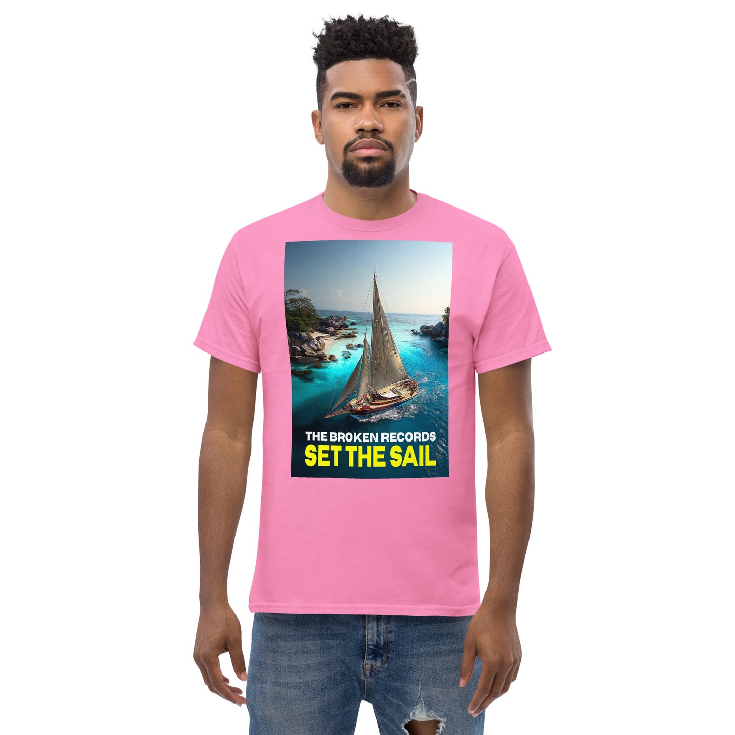 Set the Sail Unisex Rock Band T-Shirt - Azalea 