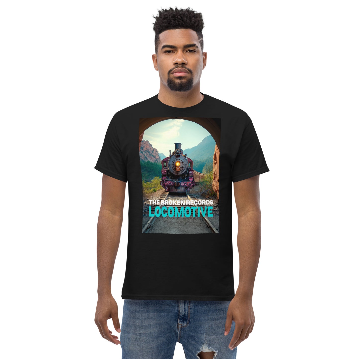 Locomotive Unisex Rock Band T-Shirt - Black