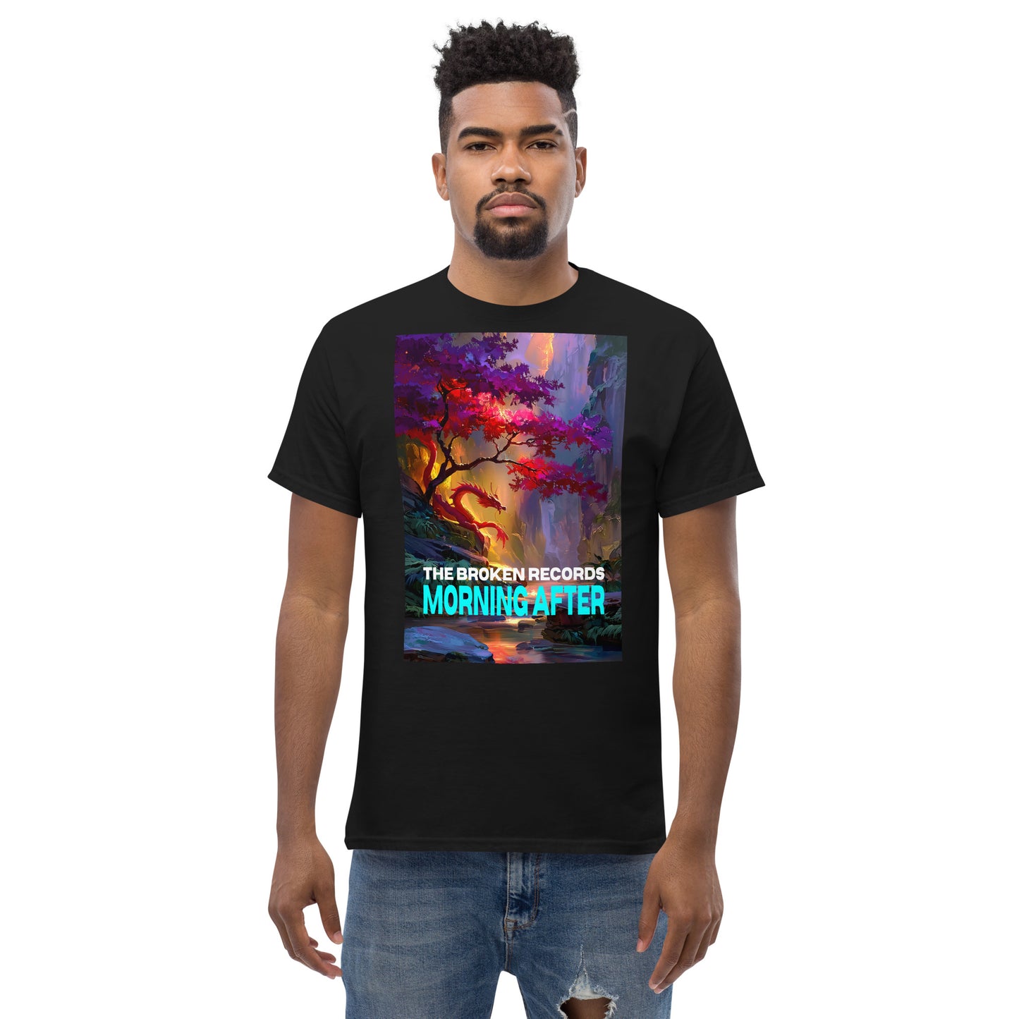 Morning After Red Dragon 1 Unisex Rock Band T-Shirt - Black 