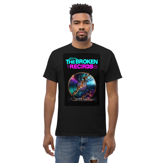 The Broken Records Unisex Rock Band T-Shirt - Black 