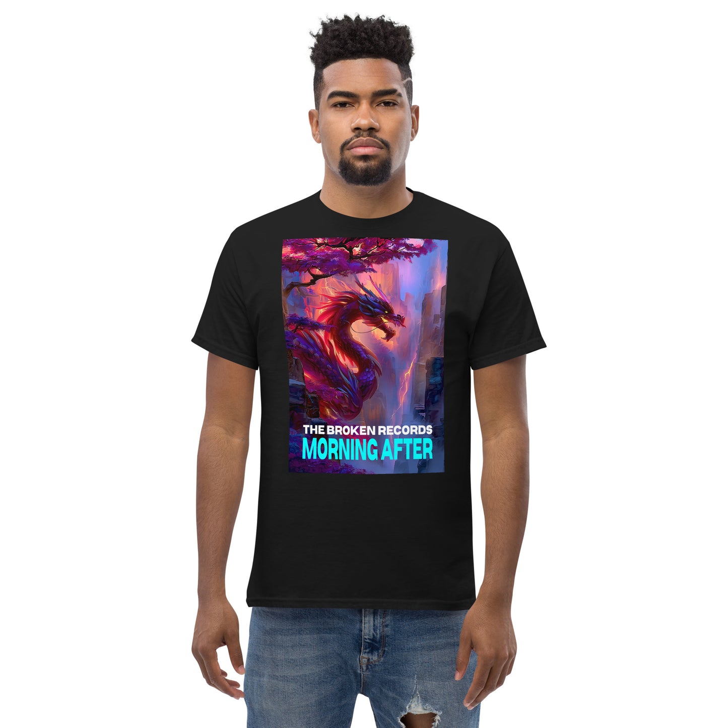 Morning After Red Dragon 2 Unisex Rock Band T-Shirt - Black