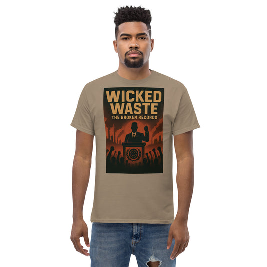 Wicked Waste Unisex Rock Band T-Shirt - Brown Savanna 