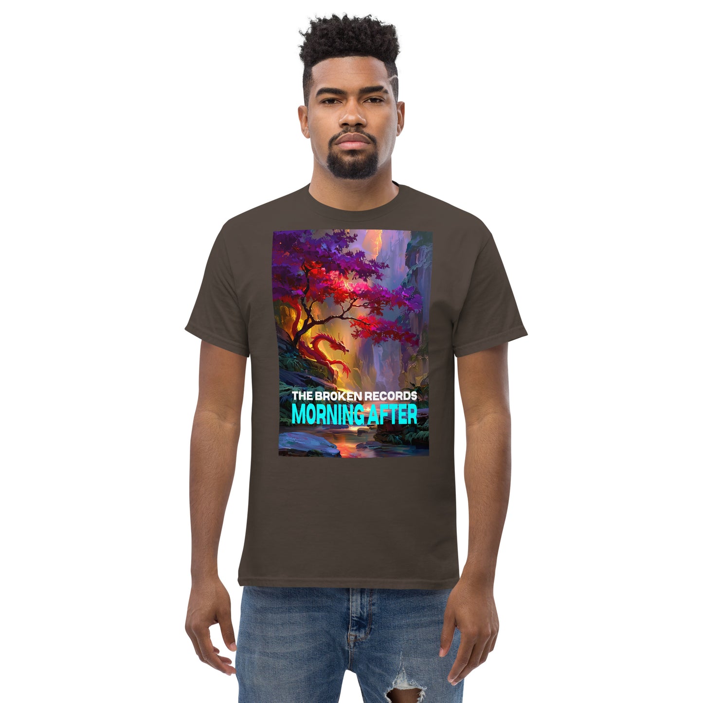 Morning After Red Dragon 1 Unisex Rock Band T-Shirt - Dark Chocolate 