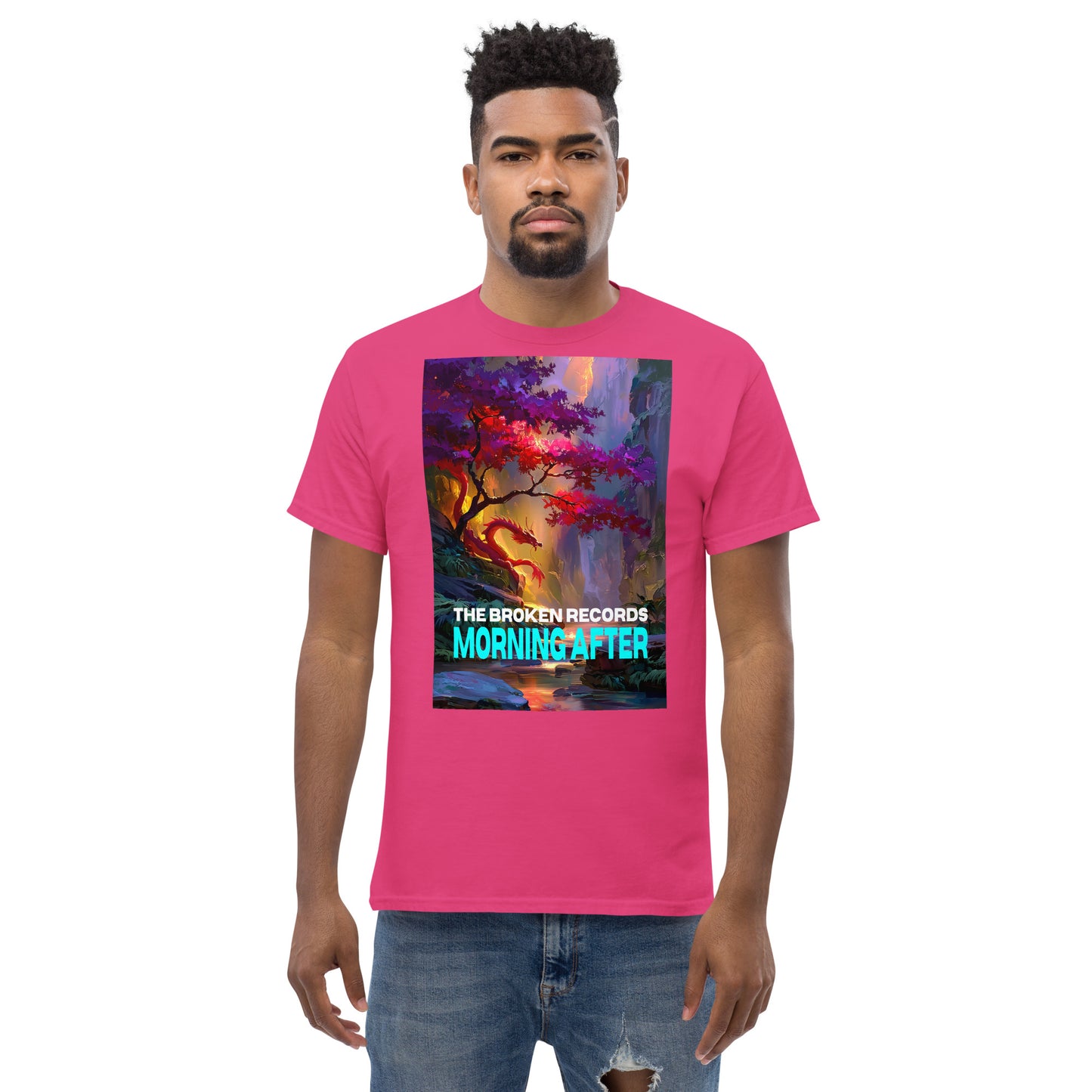 Morning After Red Dragon 1 Unisex Rock Band T-Shirt - Heliconia 
