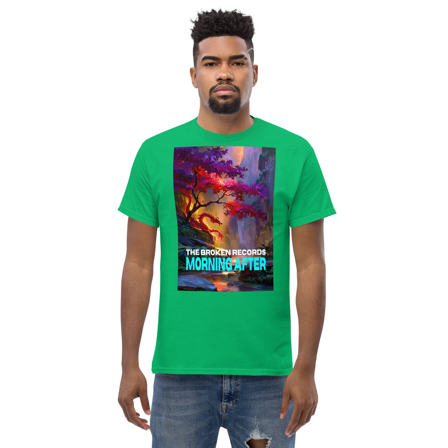 Morning After Red Dragon 1 Unisex Rock Band T-Shirt - Irish Green 